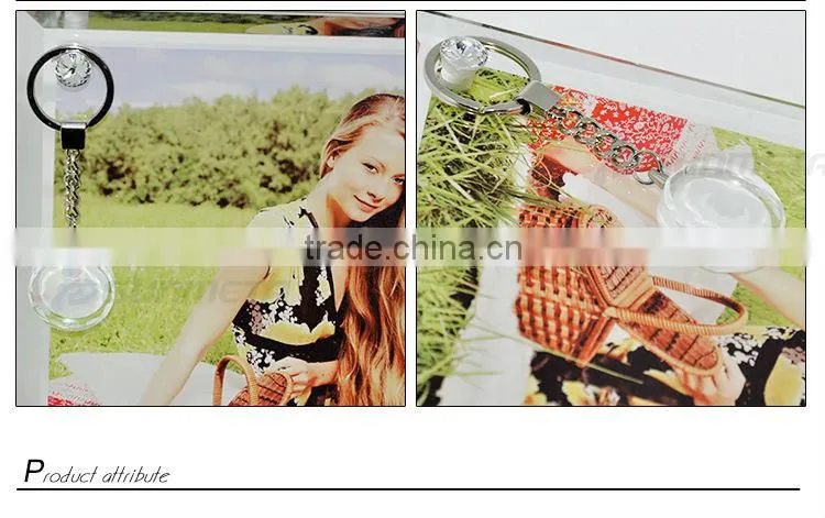 sublimation crystal/custom/metal keychain for sublimation