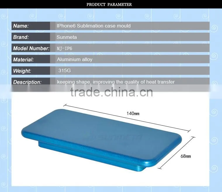 3D IP6 mobile phone shell mould for sublimation with best quality wholesale