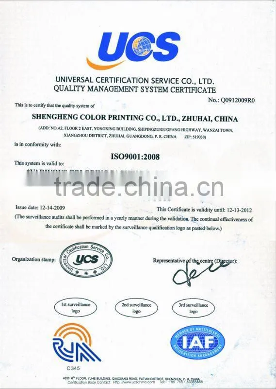 2016 cheap new design accept custom print full color LOGO mask packing box