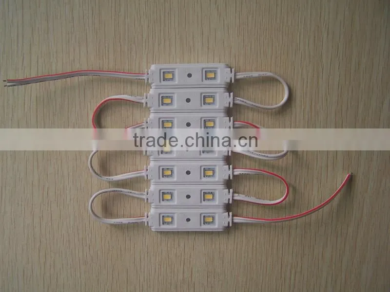 Energy saving SMD5630 LED module 3LED/pc with lens,good price samsung 5630 led module/ red tupe