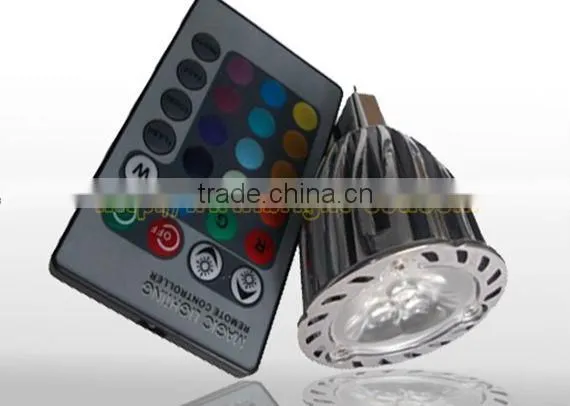 3*2W RGB LED Spotlights E27 GU10 MR16