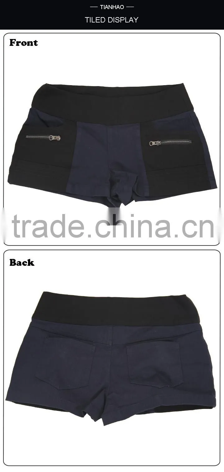 Cheap Summer Casual Women Short Pants with Elastic Waist