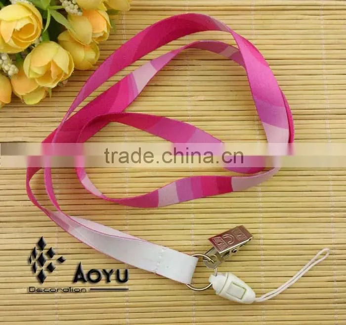 decorative pink camouflage pattern printed custom lanyard