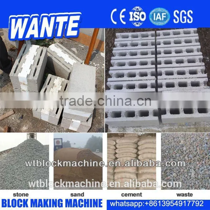 WT10-15 Mobile type brick making machine german manufacturers