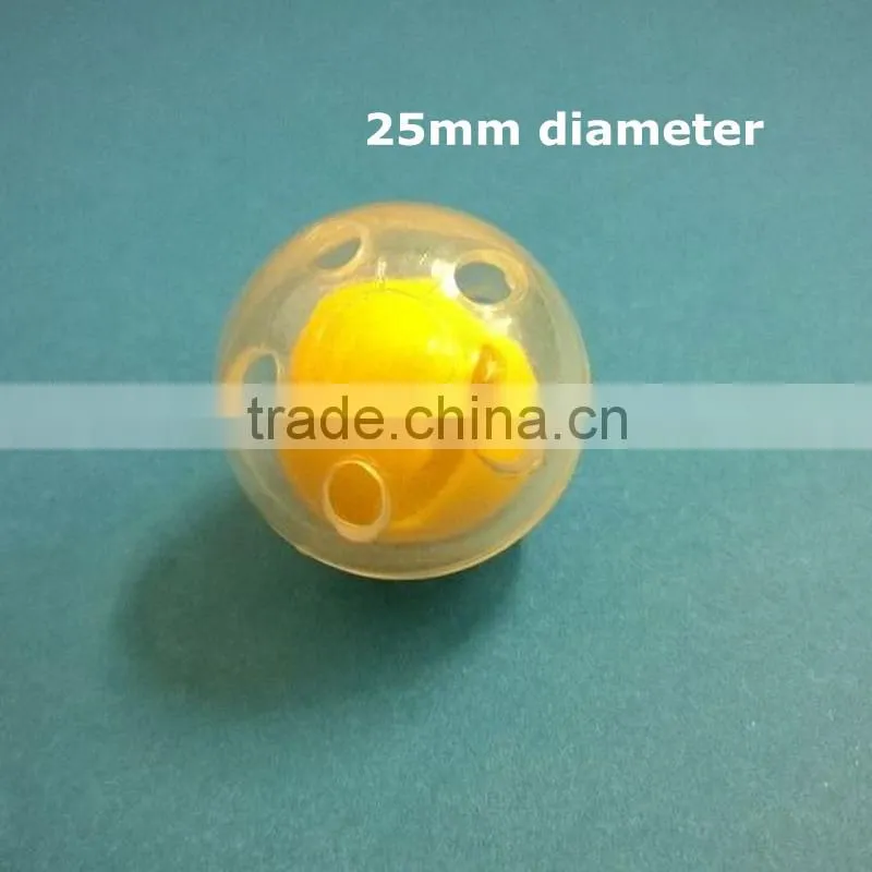 25 mm plastic rattle insert for toys to make baby rattle