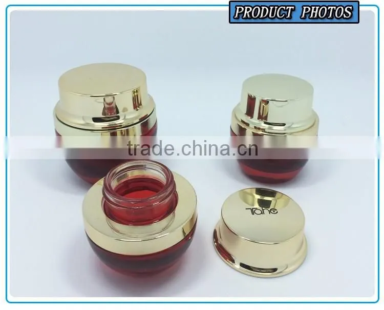 Bule colored glass cosmetic bottles and jars