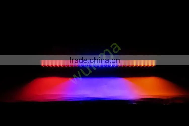Color led light bar with wireless remote control led light bar, RGB strobe 50" Led light bar