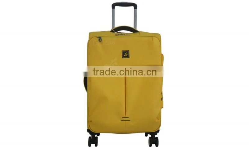 Promotional high quality hot selling nylon fabric trolley luggage