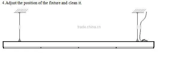 Newest products 40W Black color Super linear light use for Supermarket/Shopping center
