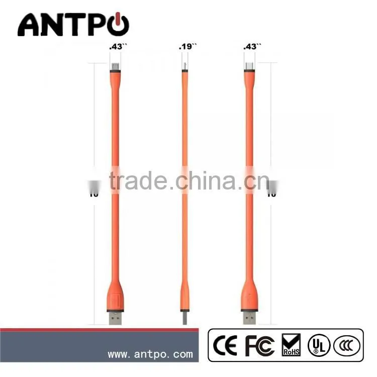 Fast charging bendy usb cable for android charger cable