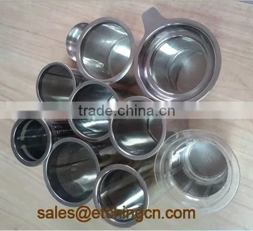 2015 hot sales popupar stainless steel etched tea leaf filter strainer, mesh tea strainer, stainless steel strainer industrial