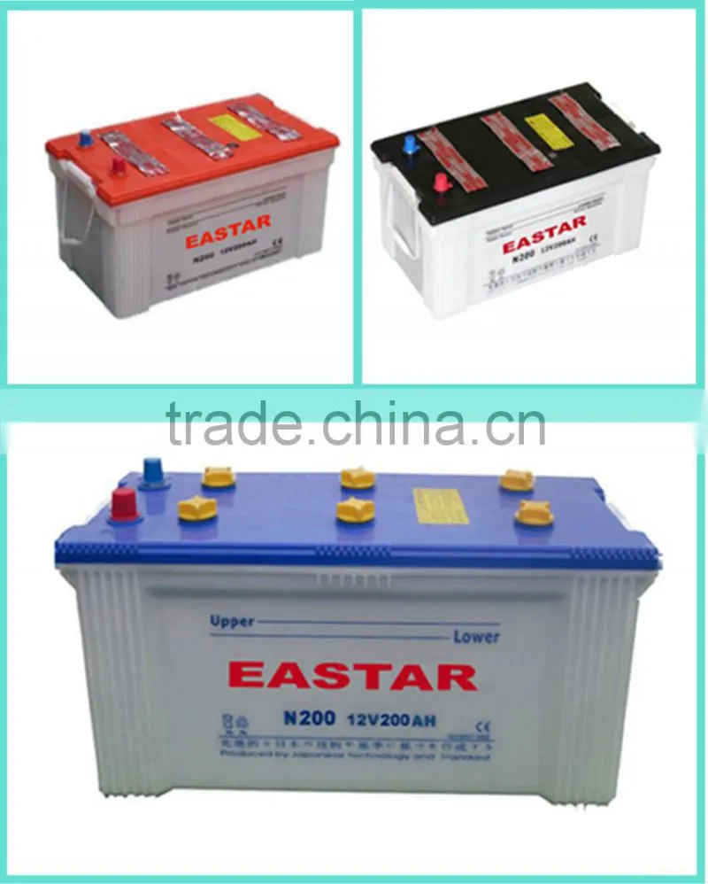 12v 200ah car battery dry batteries for car