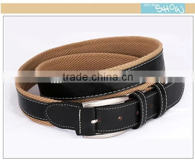 Custom belt cowhide leather belt canvas belt