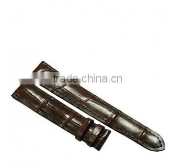 Crocodile leather watchband SCRWC-007