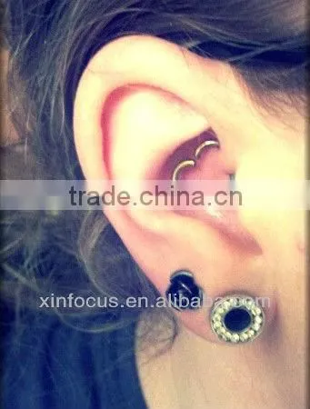Hollow Heart Clip On Closure Cartilage Tragus Earring ear ring