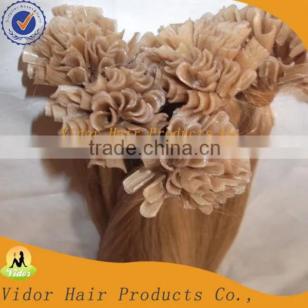 Good quality and cheap 100% human hair u-tip hair extensions