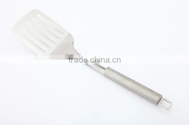 2015 New product stainless steel handle slotted turner