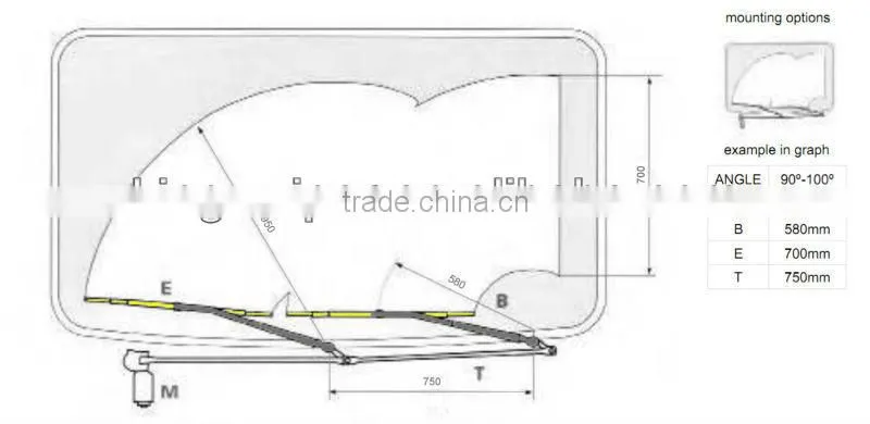 Wiper Assembly, Conventional wiper assembly, bus wiper assembly