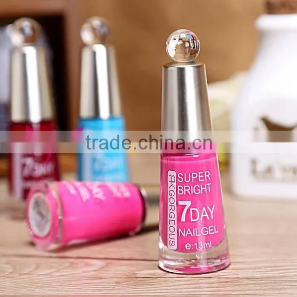 Easam hot sale BKGORGEOUS super bright 7days nail gel polish