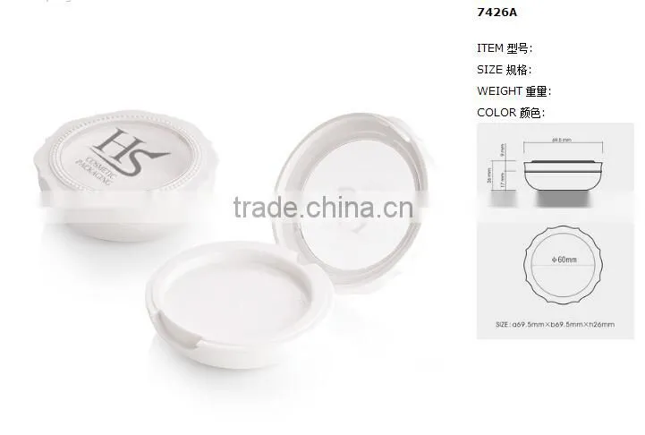 OEM transparent round empty powder compact