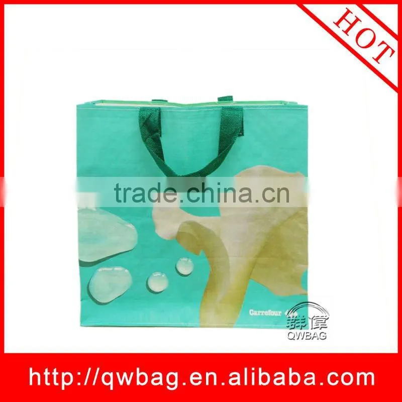 2014 the beautiful water-proof pp woven shopping bag
