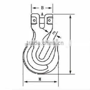 Strong Strength European G80 Rigging Hook