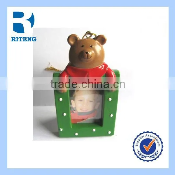 home decor polyresin christmas funny baby photo frame gift