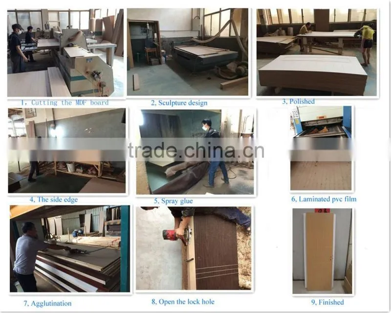 pvc interior door chinese supplier xupai doors /door jamb casing plywood materials / door assessary on alibaba