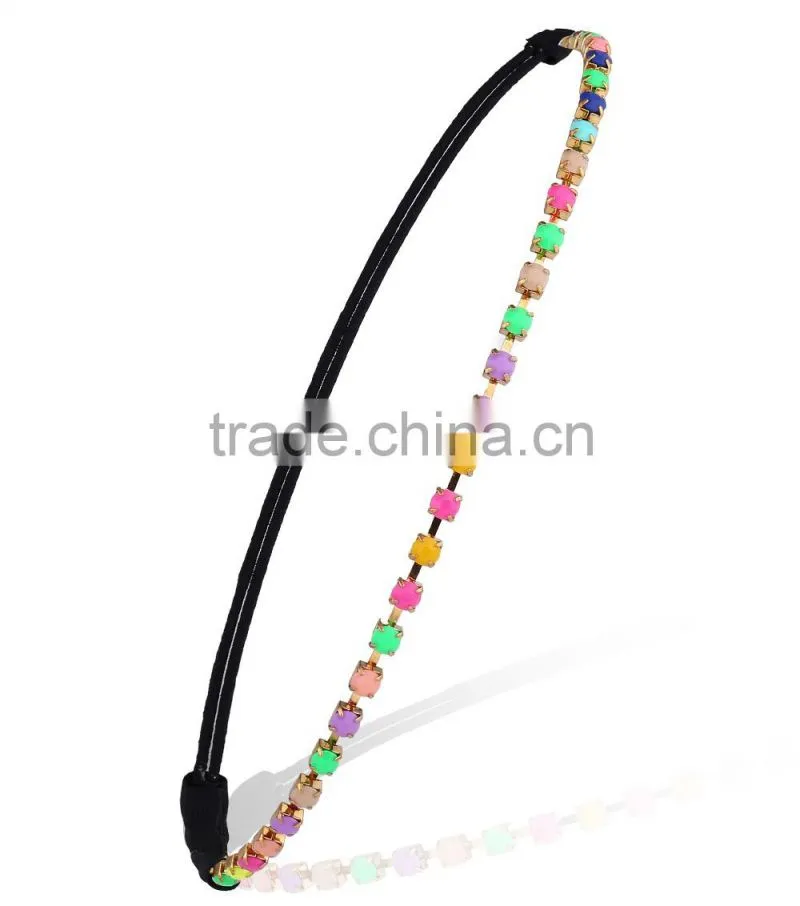 Women Lady Headband Crystal Elastic Hair Band For Wedding Bridal Party Hair Hoop