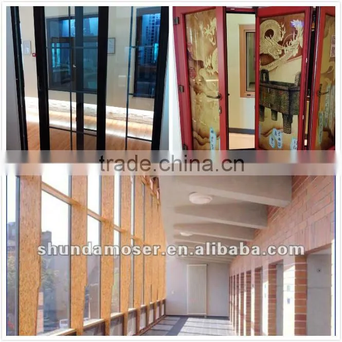 Wood clading windows with grill design