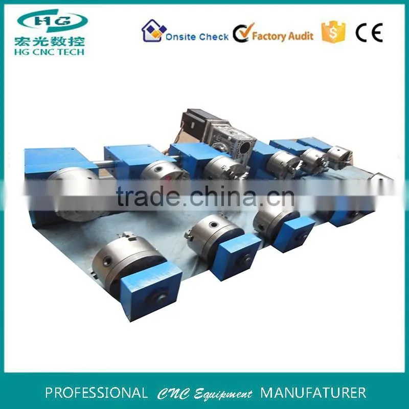 High performance factory supply cnc router parts rotary device HG-R6 200*1000mm for multi-heads cnc router