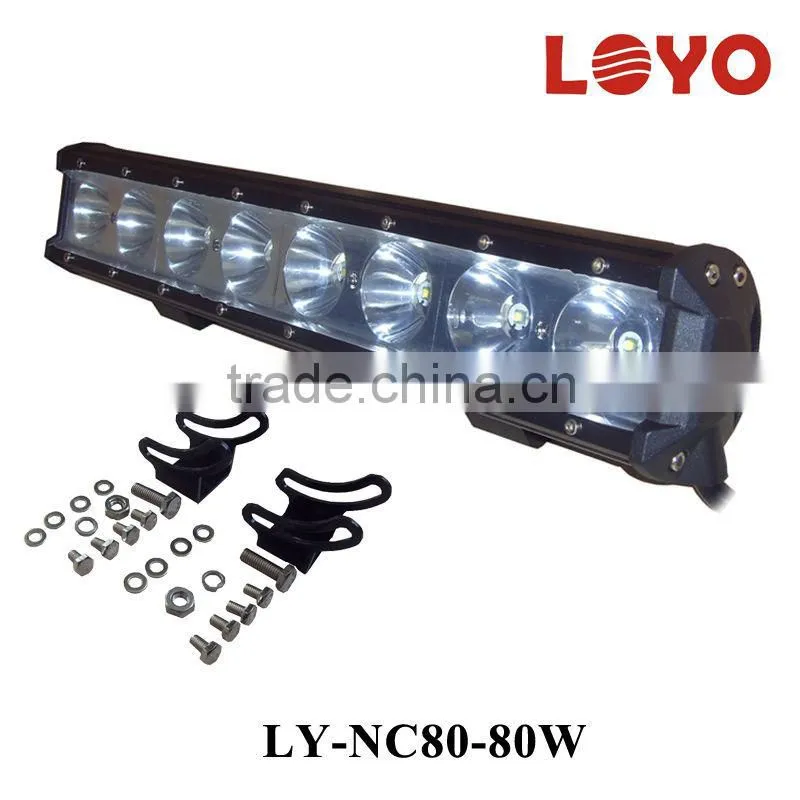 Hot sale 80w single row Cheap LED emergency light bar