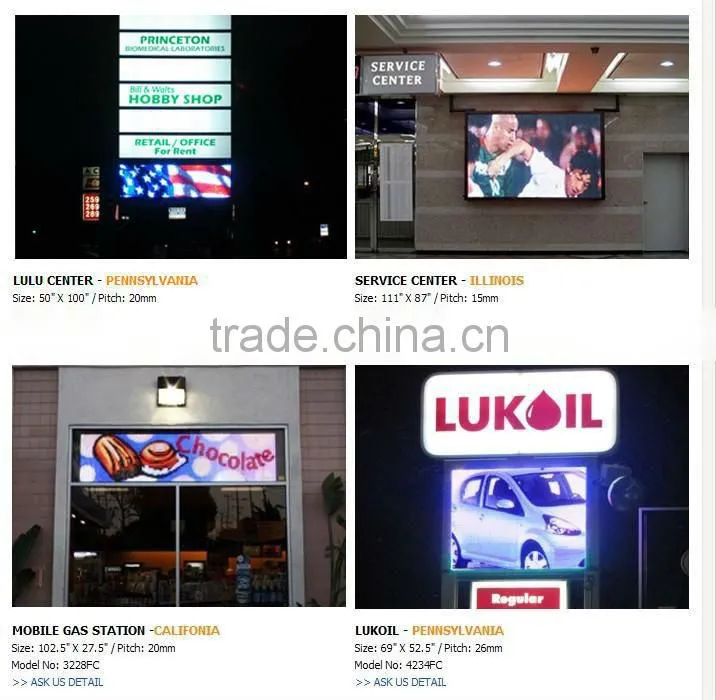 Asram 32X128pixel P7.62mm red green indoor dot matrix led message display sign with scrolling moving text