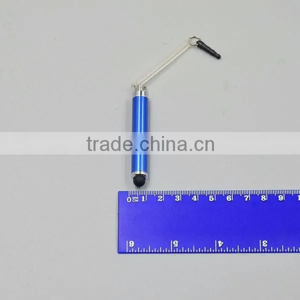 Custom Logo Mini Stylus Pen for Cellphone with Dust Plug