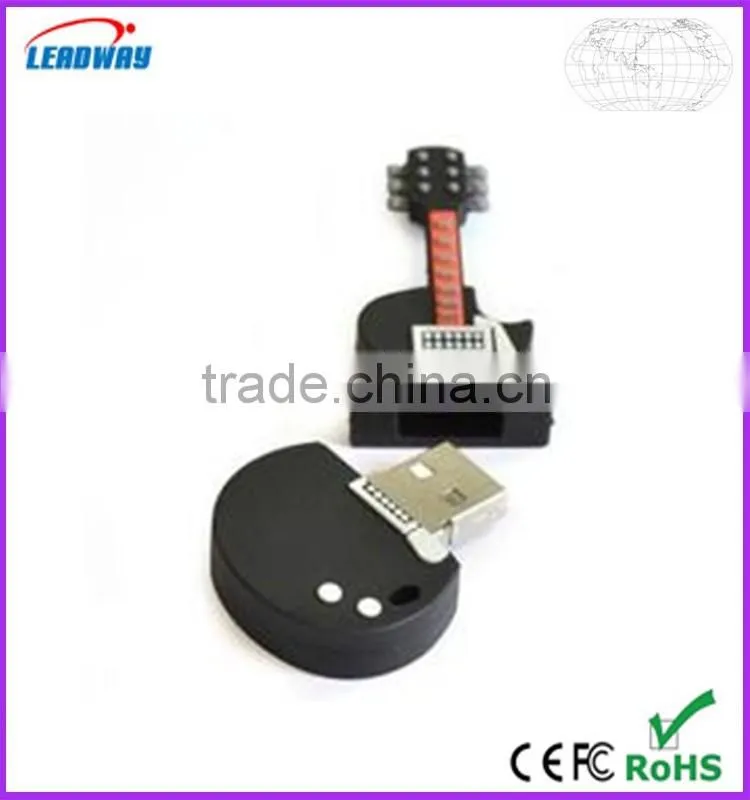 Top selling products 2016 pvc guitar usb stick with high speed flash