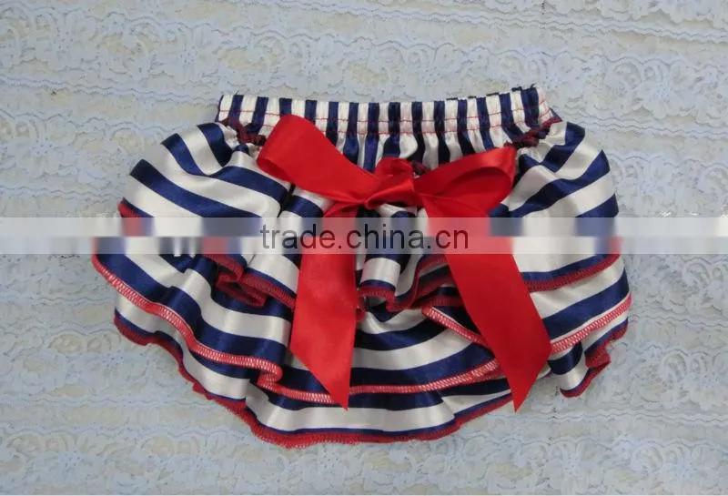 Fashion Design cute multicolor chevron print satin bloomer for kids