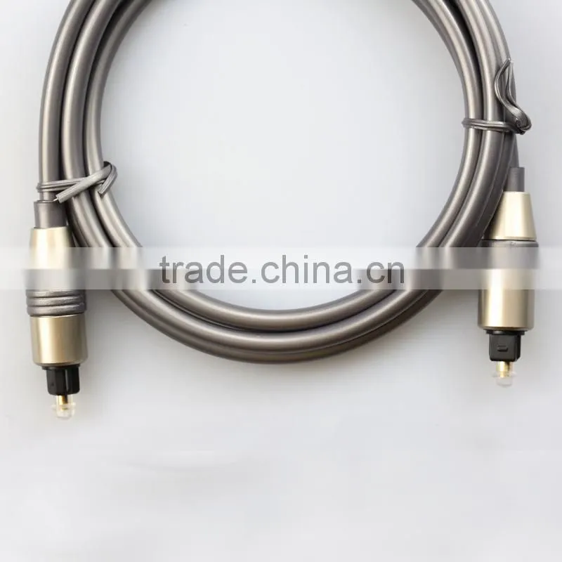 High Speed Professional Series Optical Fiber Toslink Audio Cable Metal Plug Gold Plated