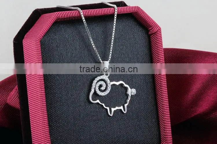 2015 Sheep shape jewelry 925 sterling silver italian costume jewelry