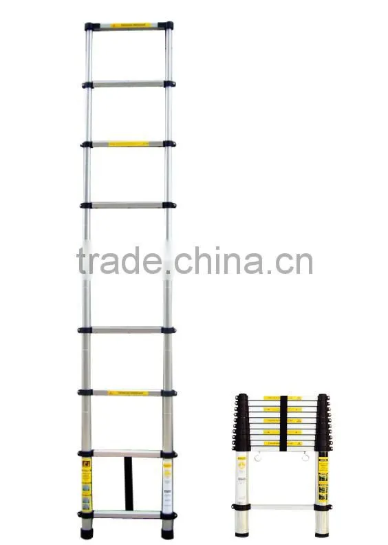 EN131 aluminum telescopic ladder/rubber feet for ladders