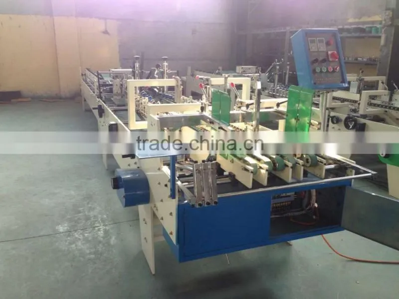 alibaba recommend small box folder gluer machine /carton box making mahcine price made in china
