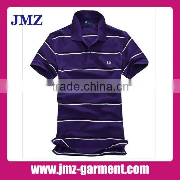 Mens yarn dyed stripe polo shirt