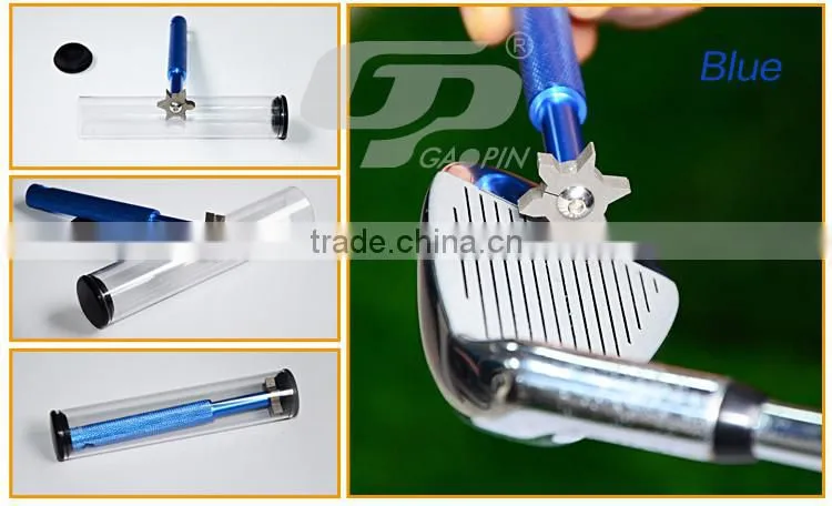 Golf Hot 6 Blade Golf Iron & Wedge Club Groove Tool Sharpener & Cleaner for V U Square