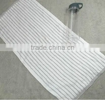 Soft 100% Bamboo Fiber Dobby Stripe Towel