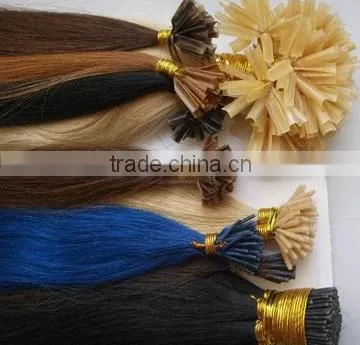 pre-boned extension/nail-tip human hair/hair products/hair extension