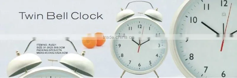 jumbo twin bell clock
