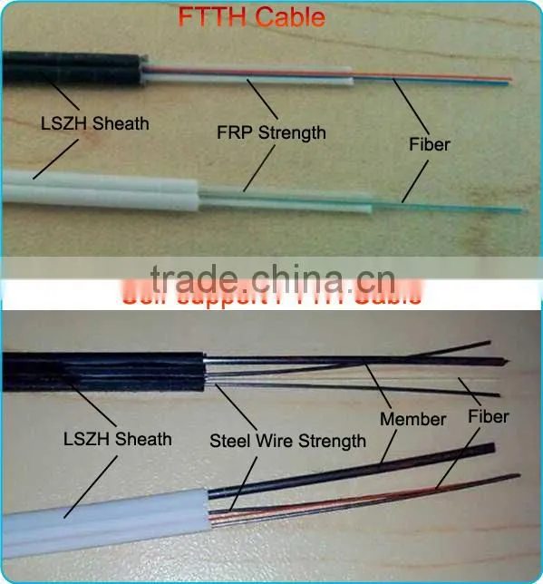2016 hot new 1 core ftth fiber optic cable price