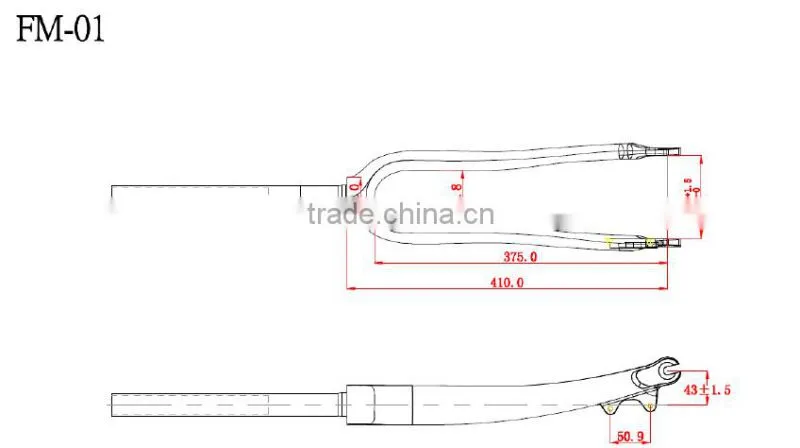China supplier super quality bicycle/bike fork