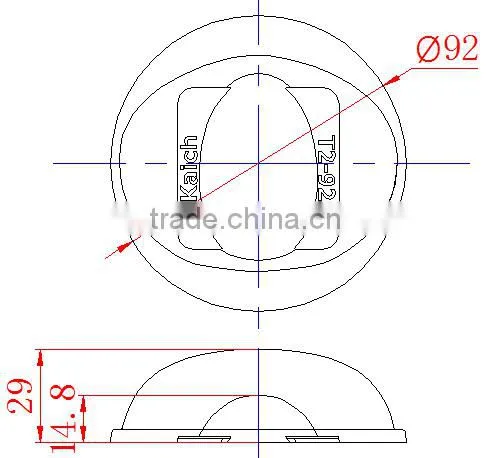 Led Glass Lens 92mm optical instrument for COB Led street light Urban road Lighting KC92-T2