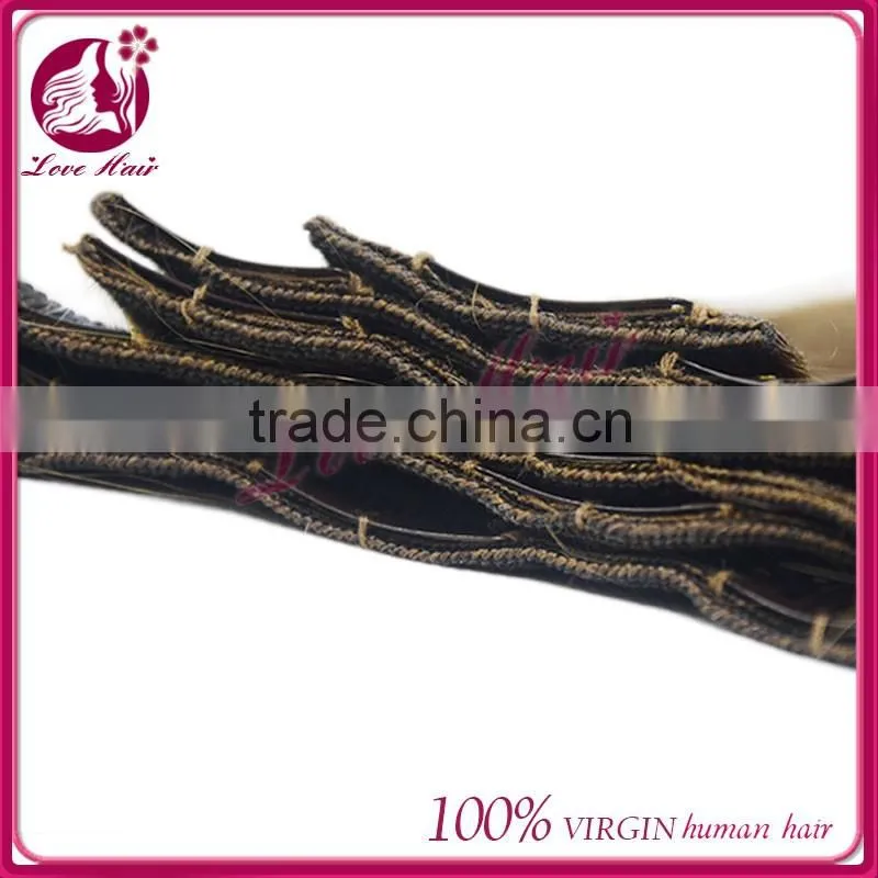 Wholesale factory price 10-30" straight clip in hair extensions virgin brazilian clip in hair extension