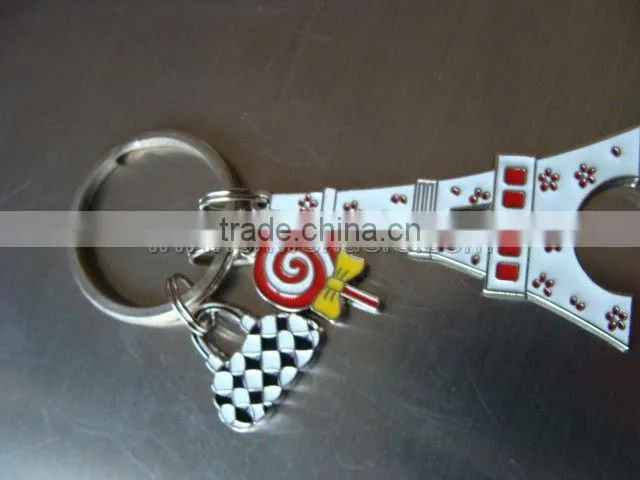 Best selling beautiful znic alloy keychain metal